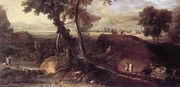 Landscape with Washerwomen Reproduction