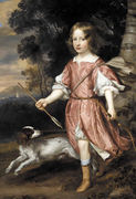 Portrait of the son of a nobleman as Cupid Reproduction