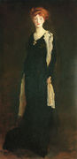 O in Black with Scarf (or Marjorie Organ Henri) Reproduction