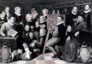 Self-portrait Of The Artist With His Family Reproduction