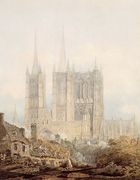 Lincoln Cathedral from the West Reproduction