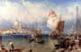 A Market Day On The Giudecca, Venice Reproduction