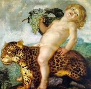 Boy Bacchus Riding on a Panther 1901 Reproduction