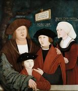 Portrait of the Cuspinian Family 1520 Reproduction