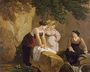 Washerwomen in a Grotto 1825-30 Reproduction