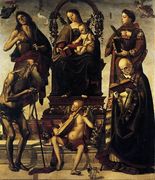 Madonna and Child with Saints 1484 Reproduction