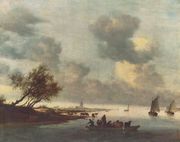 A Ferry Boat near Arnheim 1651 Reproduction