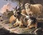 Italianate Landscape with a Goat and Sheep Reproduction