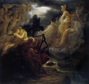 Ossian Awakening the Spirits on the Banks of the Lora with the Sound of his Harp after 1801 Reproduction