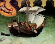 Quaratesi Altarpiece- St. Nicholas saves a storm-tossed ship 1425 Reproduction