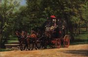 A May Morning in the Park (The Fairman Rogers Four-in-Hand) 1879-80 Reproduction