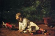 Baby at Play 1876 Reproduction