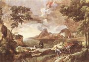 Landscape with St Augustine and the Mystery 1651-53 Reproduction