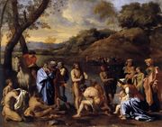 St John the Baptist Baptizes the People c. 1635 Reproduction