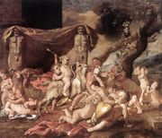 Bacchanal of Putti 1626 Reproduction