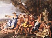 Bacchanal before a Statue of Pan 1631-33 Reproduction