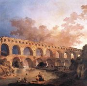 The Pont du Gard 1787 Reproduction