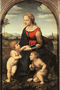 The Virgin and Child with Saint John the Baptist (La Belle Jardiniere) 1507 Reproduction