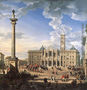 The Piazza and Church of Santa Maria Maggiore 1744 Reproduction