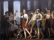 The Fair Anthia Leading her Companions to the Temple of Diana in Ephesus 1820 Reproduction