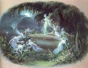 The Visit at Moonlight 1832 Reproduction