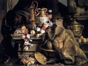 Still-Life of Flowers and Fruits 1665 Reproduction