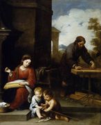 Holy Family with the Infant St John 1655-60 Reproduction