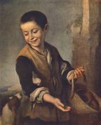 Boy with a Dog 1650s Reproduction