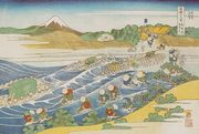 Mount Fuji from Kanaya on the Tokaido Road (Tokaido Kanaya no Fuji) Reproduction