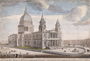 The North West Prospect of St Paul's Cathedral in London (2) Reproduction