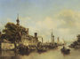 A view of the Hoofdpoort, Rotterdam 1851 Reproduction