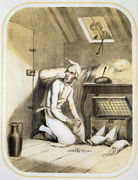 Avarice in the Kitchen, from a series of prints depicting the Seven Deadly Sins, c.1850 Reproduction