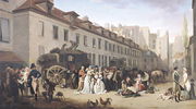 The Arrival of a Stagecoach at the Terminus, rue Notre-Dame-des-Victoires, Paris, 1803 Reproduction