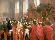 Bonaparte and the Council of Five Hundred at St. Cloud, 10th November 1799 (detail), 1840 Reproduction