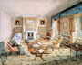 The Drawing Room, White Barnes, f.55 from an 'Album of Interiors', 1843 Reproduction