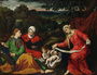 Rest on the Flight into Egypt with St. John the Baptist, St. Elizabeth and St. Catherine c.1545 Reproduction