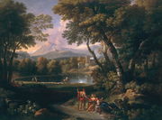 Landscape with a Lake Reproduction