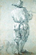 Flute-playing Shepherd 1644 Reproduction