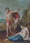 Allegorik sceneri med lystigt selskab med Bacchus i spidsen, der gar i land, 1819 Reproduction