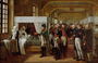 Napoleon visiting the Infirmary of Invalides on 11th February 1808, 1809 Reproduction