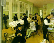 Portrait in a New Orleans Cotton Office 1873 Reproduction