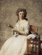 Portrait of Madame Adelaide Pastoret 1791-92 Reproduction