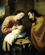 The Holy Family 1659 Reproduction