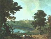 Lake Albano and Castel Gandolfo 1754 Reproduction