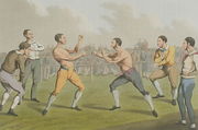 A Prize Fight, aquatinted by I. Clark, pub. by Thomas McLean, 1820 Reproduction