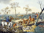 Drawing a Cover, from 'Foxhunting' Reproduction