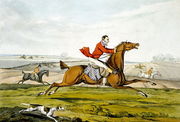 Champing at the Bit, from 'Qualified Horses and Unqualified Riders', 1815 Reproduction