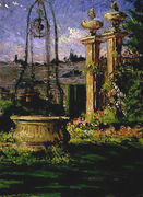 In the Gardens of the Villa Palmieri Reproduction