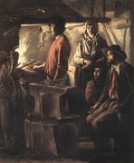 Blacksmith at His Forge Reproduction