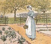 Mrs. Mary Blaize- 'She went into the garden to cut a cabbage leaf to make an apple pie' Reproduction